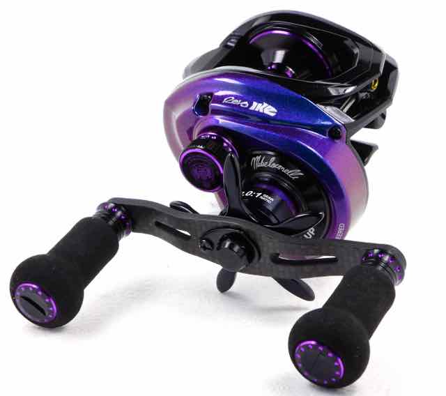 Abu garcia Revo Ike Low Profile Left Hand Baitcasting Reel Purple