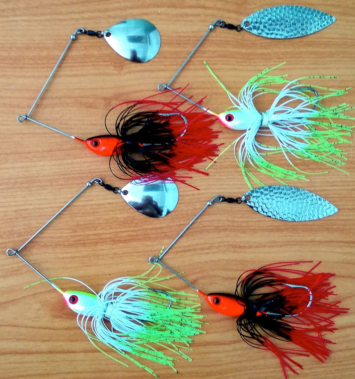 Willow leaf and Colorado blade spinnerbaits